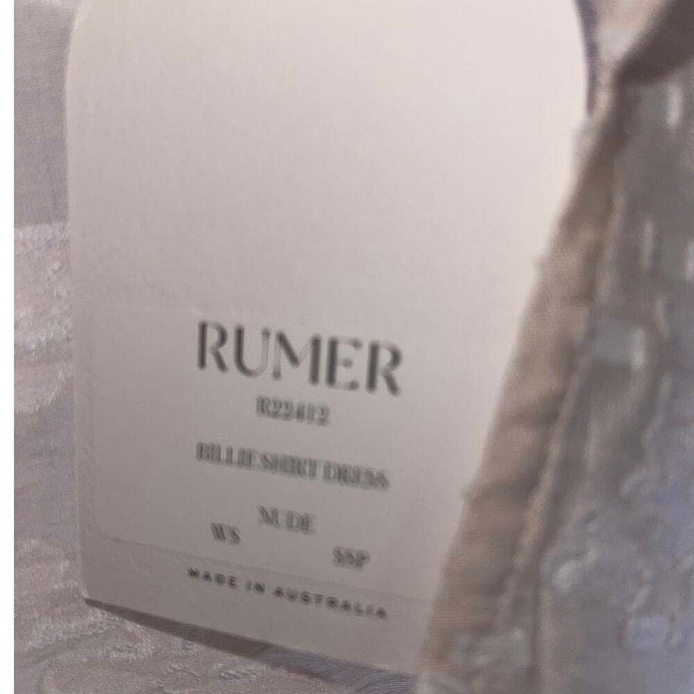 Rumer The Label Semi Sheer Billie Shirt Maxi Dress Cover Up size S NWT - Picture 10 of 12